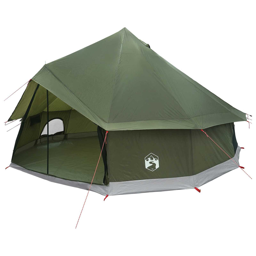 Tipi Tent Olijfgroen 400 x 400 x 250 cm Polyester en staal
