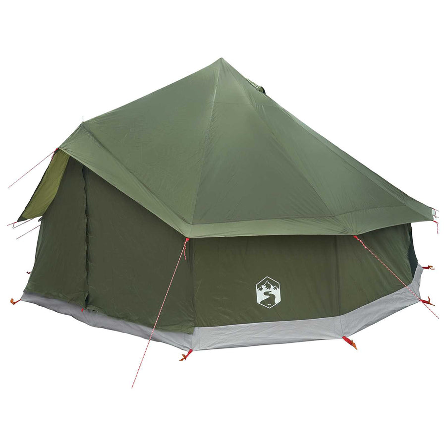 Tipi Tent Olijfgroen 400 x 400 x 250 cm Polyester en staal