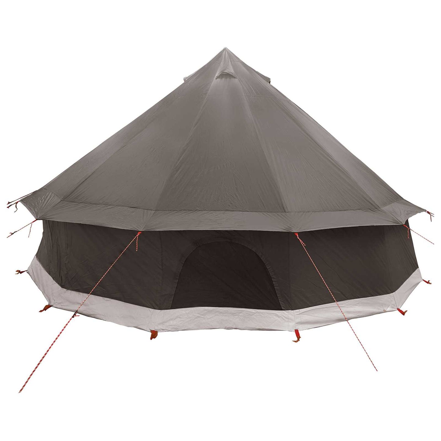 Tipi Tent Bruin Grijs 400 x 400 x 250 cm Polyester en staal