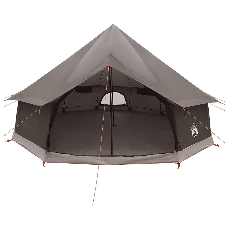 Tipi Tent Bruin Grijs 400 x 400 x 250 cm Polyester en staal