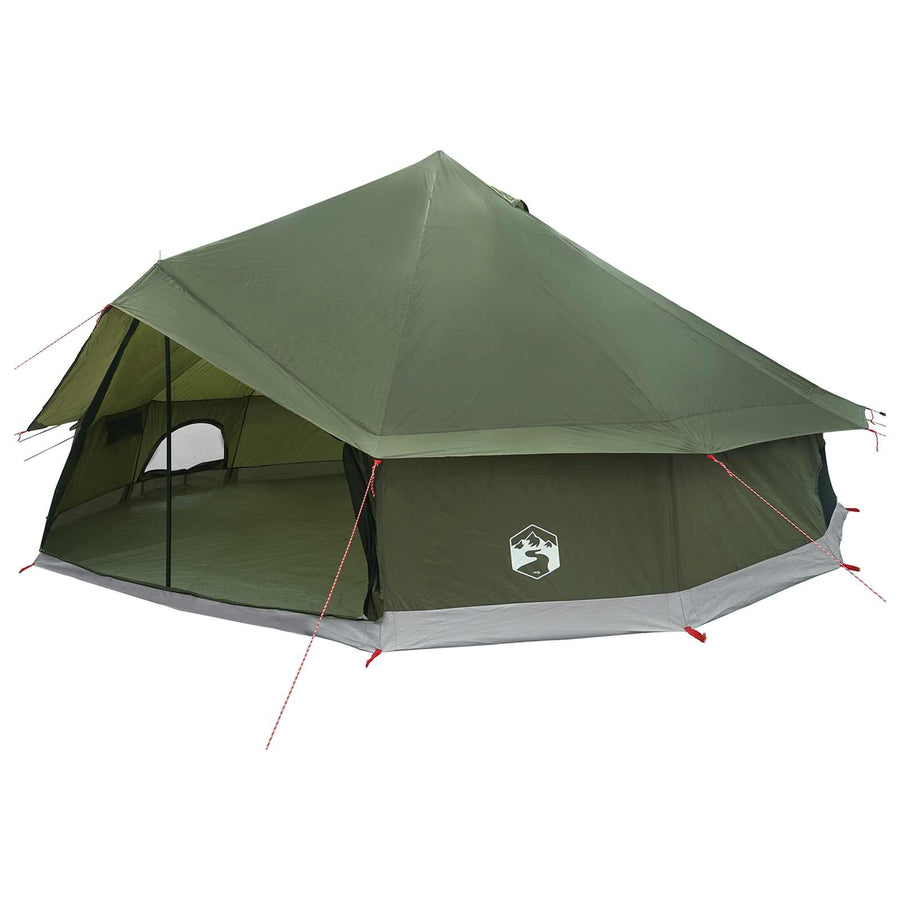 Tipi Tent Olijfgroen 600 x 600 x 350 cm Polyester en staal