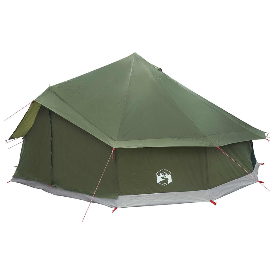 Tipi Tent Olijfgroen 600 x 600 x 350 cm Polyester en staal