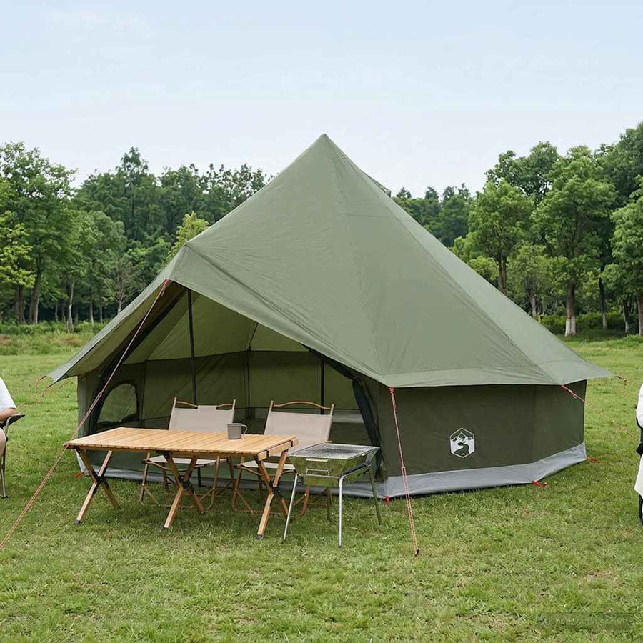Tipi Tent Olijfgroen 500 x 500 x 300 cm Polyester en staal