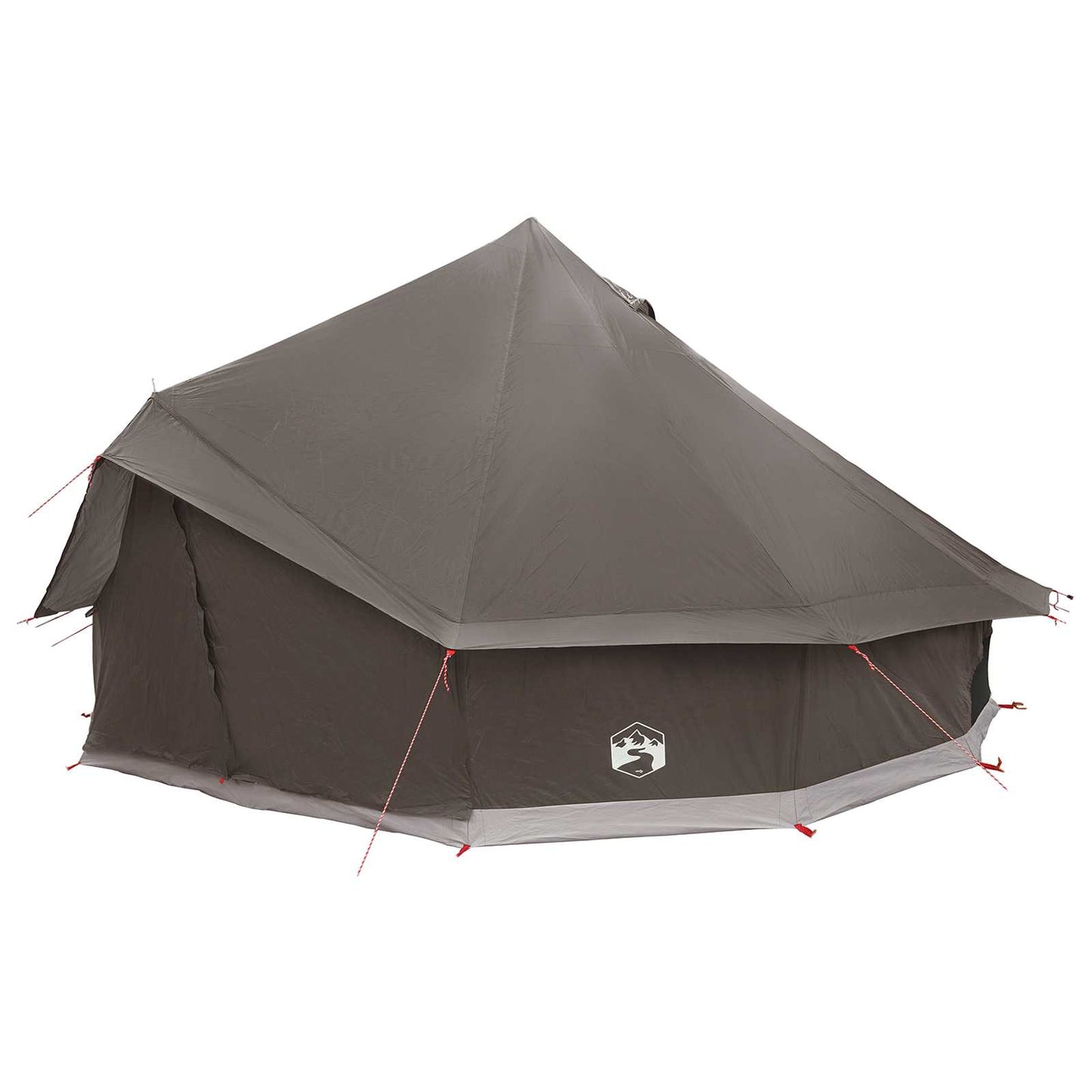 Tipi Tent Bruin Grijs 500 x 500 x 300 cm Polyester en staal