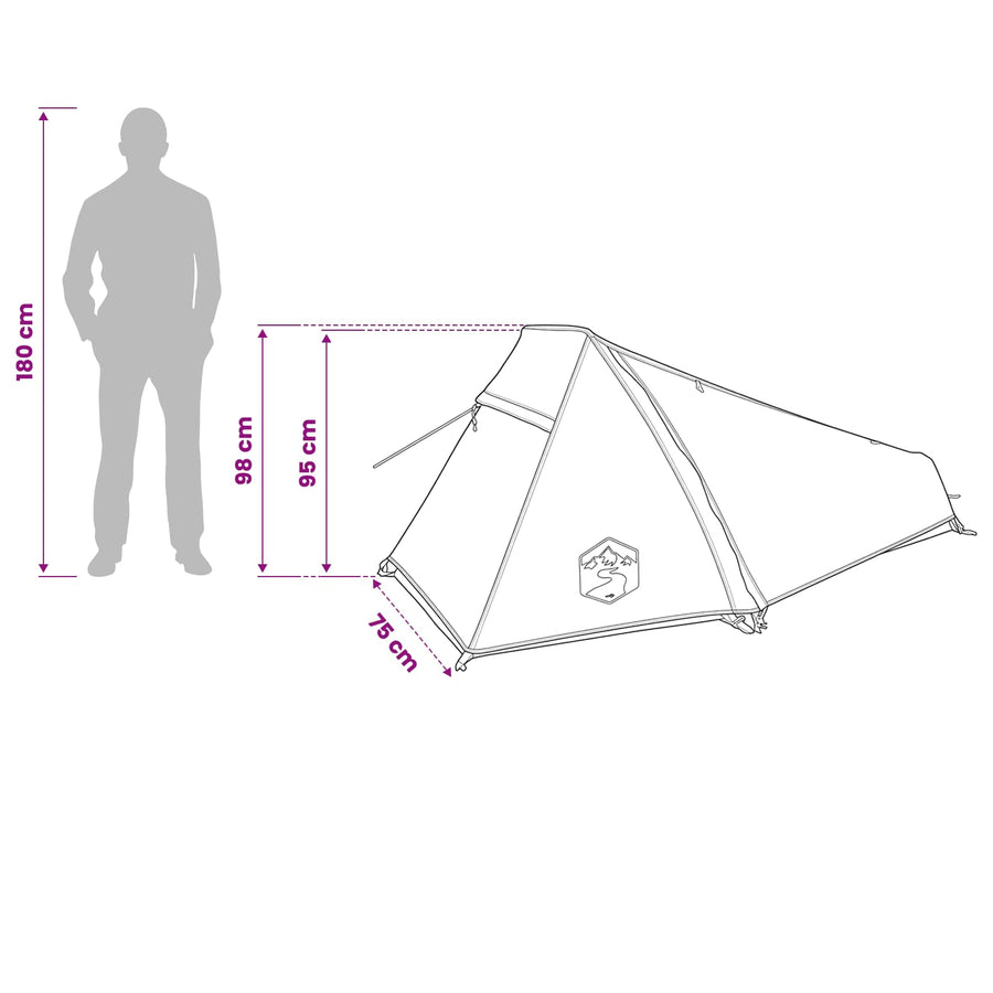 Tunneltent Olijf Groen 215 x 100 x 90 cm Polyester en staal