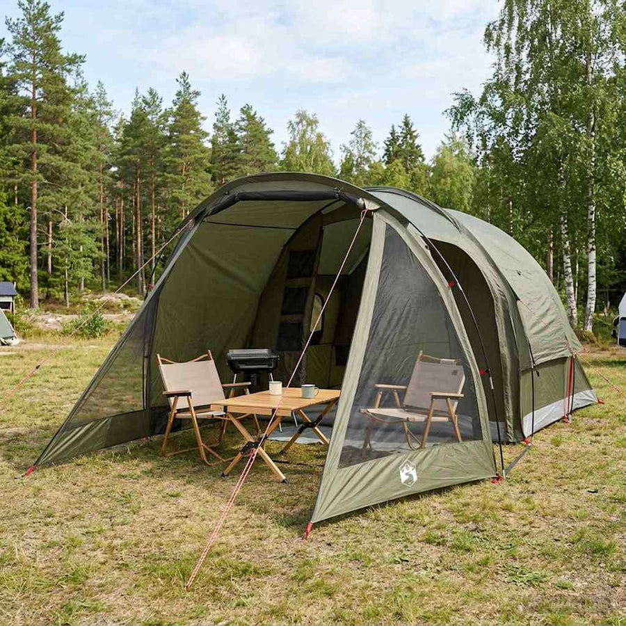 Huisje Tent Olijfgroen 488 x 244 x 183 cm Polyester en staal