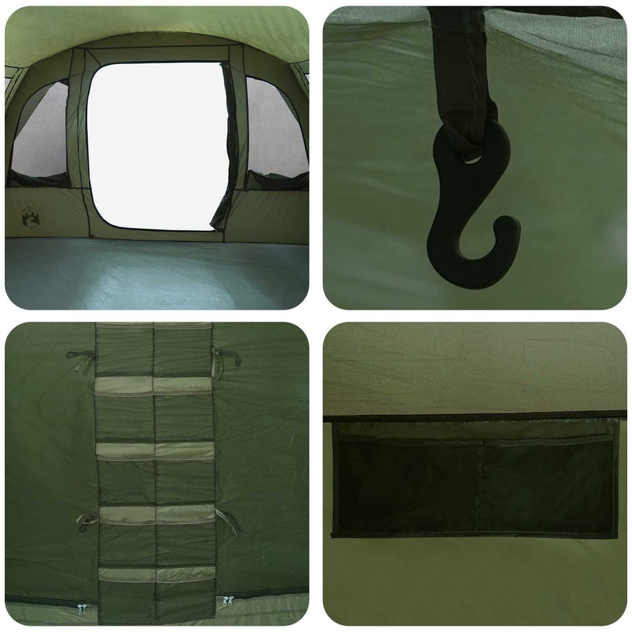 Tunneltent Olijfgroen 427 x 315 x 178 cm Polyester en staal