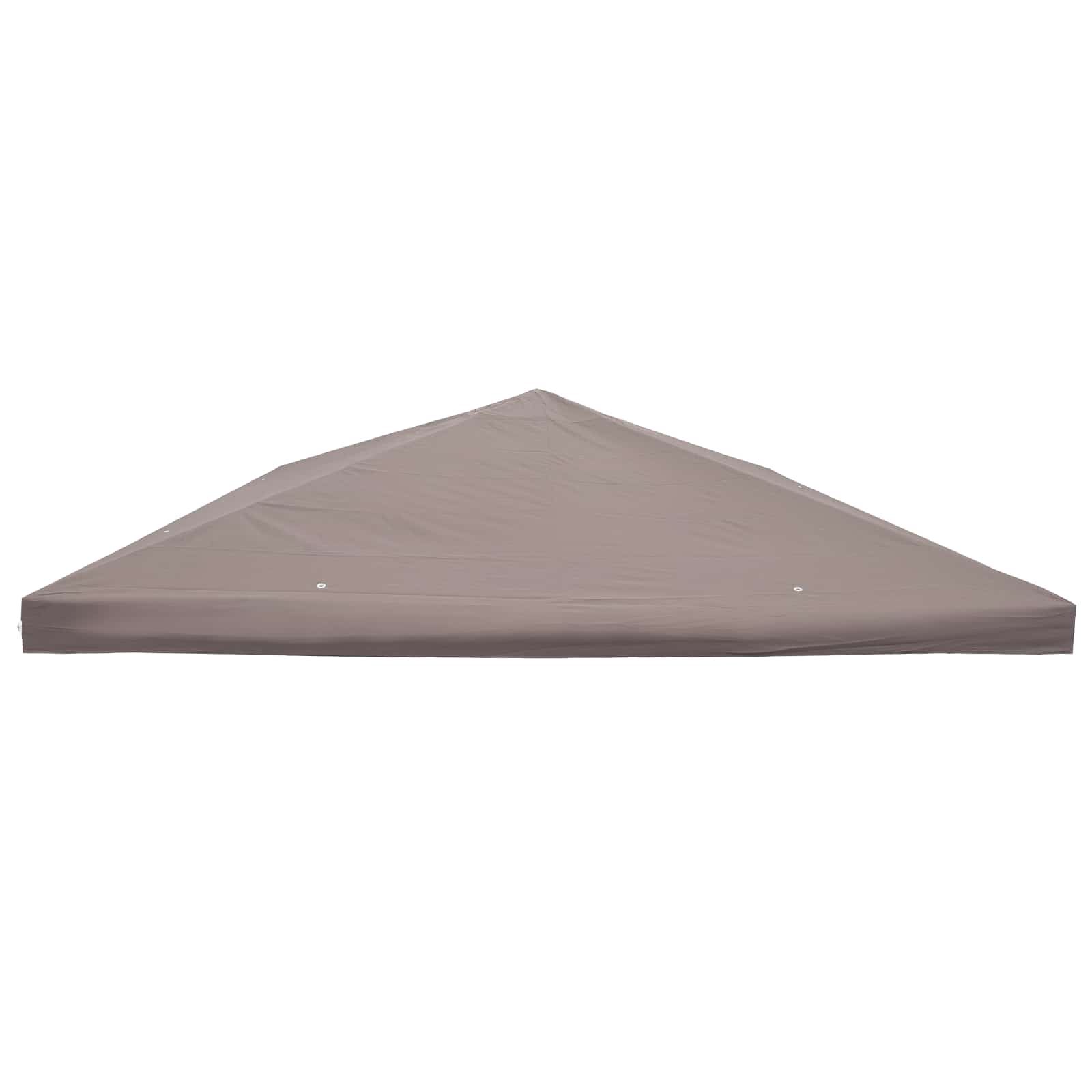 Paviljoenhoes met dak Taupe 300 x 300 cm Polyester en staal