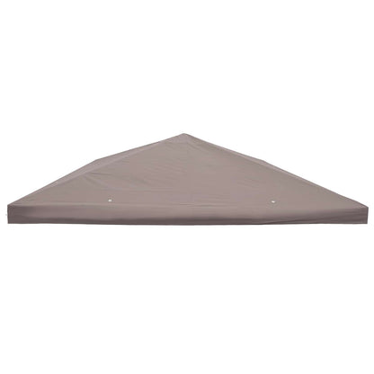 Paviljoenhoes met dak Taupe 300 x 300 cm Polyester en staal