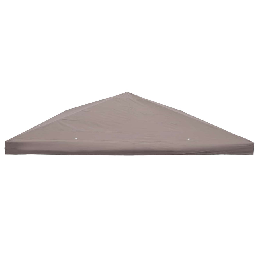 Paviljoenhoes met dak Taupe 300 x 300 cm Polyester en staal