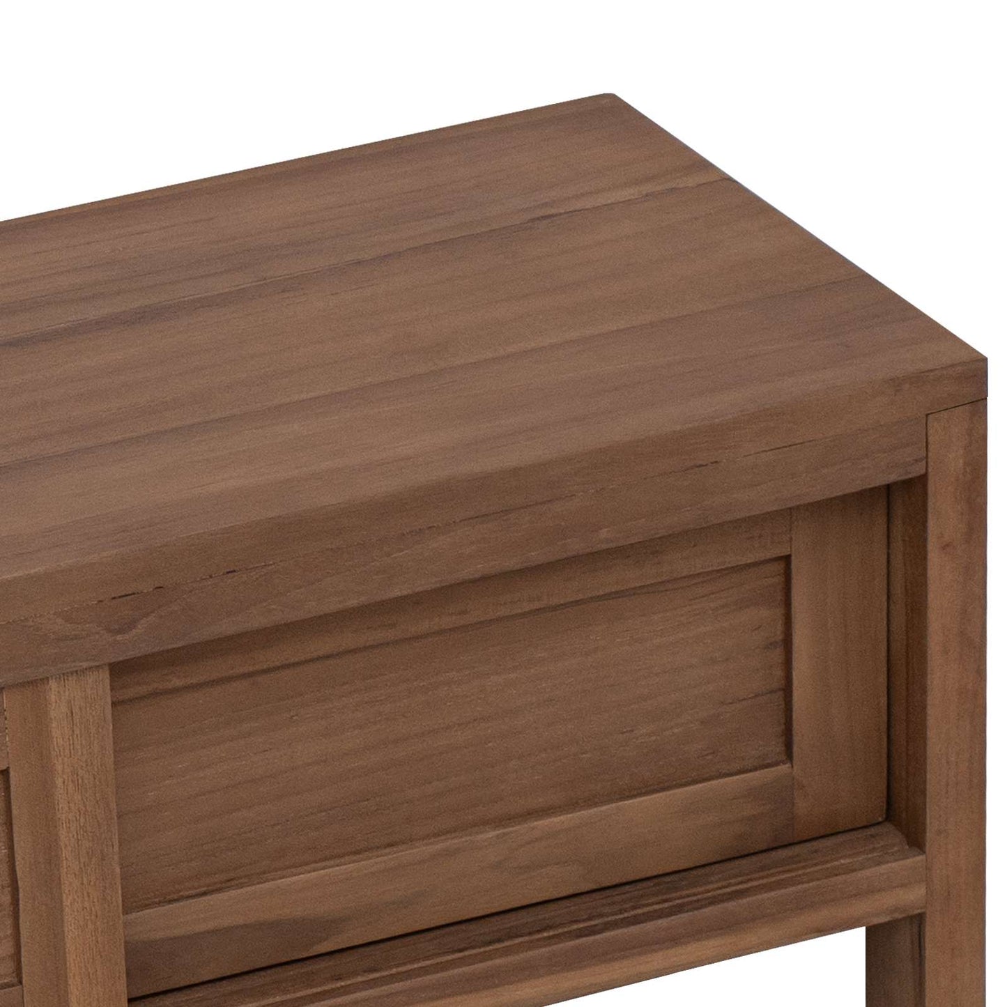 Tv-meubel 110 x 30 x 30 cm Massief Teakhout Naturel