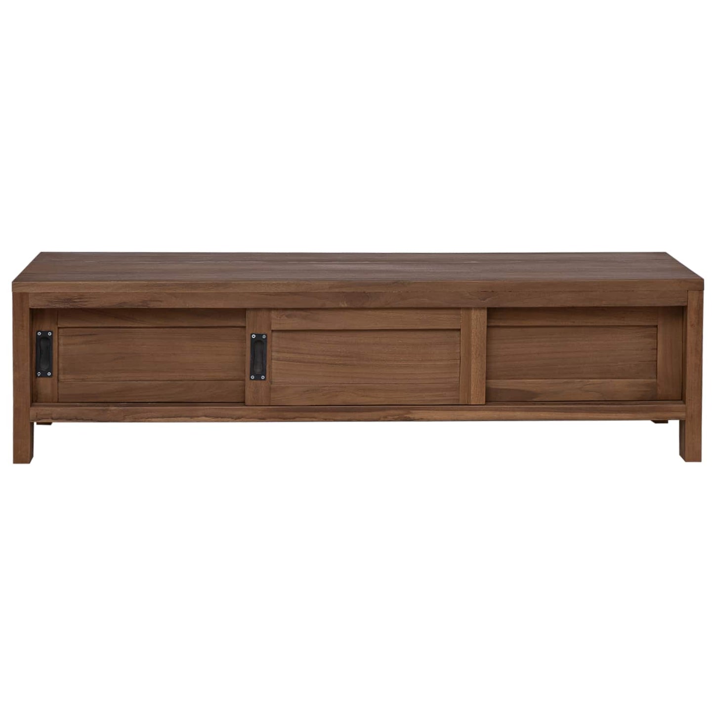 Tv-meubel 110 x 30 x 30 cm Massief Teakhout Naturel