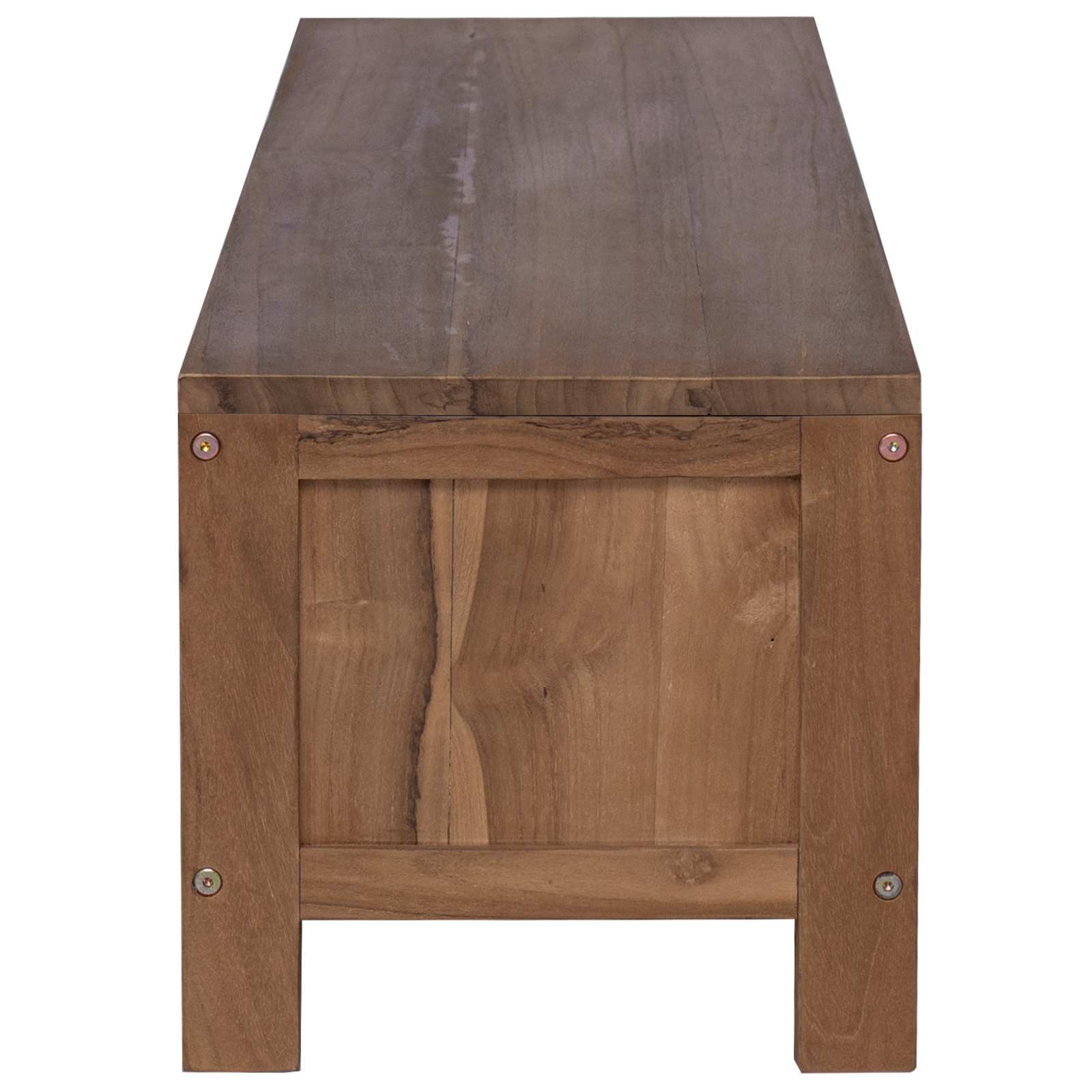 Tv-meubel 110 x 30 x 30 cm Massief Teakhout Naturel