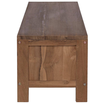 Tv-meubel 110 x 30 x 30 cm Massief Teakhout Naturel