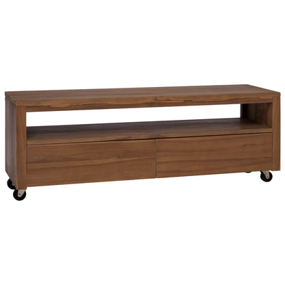 Tv-meubel 110 x 30 x 40 cm Naturel Massief Teakhout