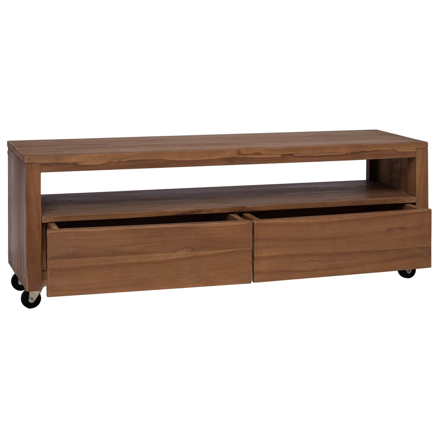 Tv-meubel 110 x 30 x 40 cm Naturel Massief Teakhout