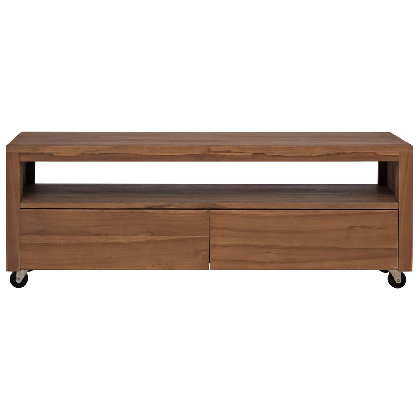 Tv-meubel 110 x 30 x 40 cm Naturel Massief Teakhout