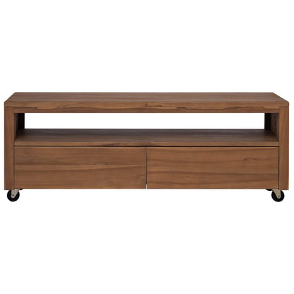 Tv-meubel 110 x 30 x 40 cm Naturel Massief Teakhout