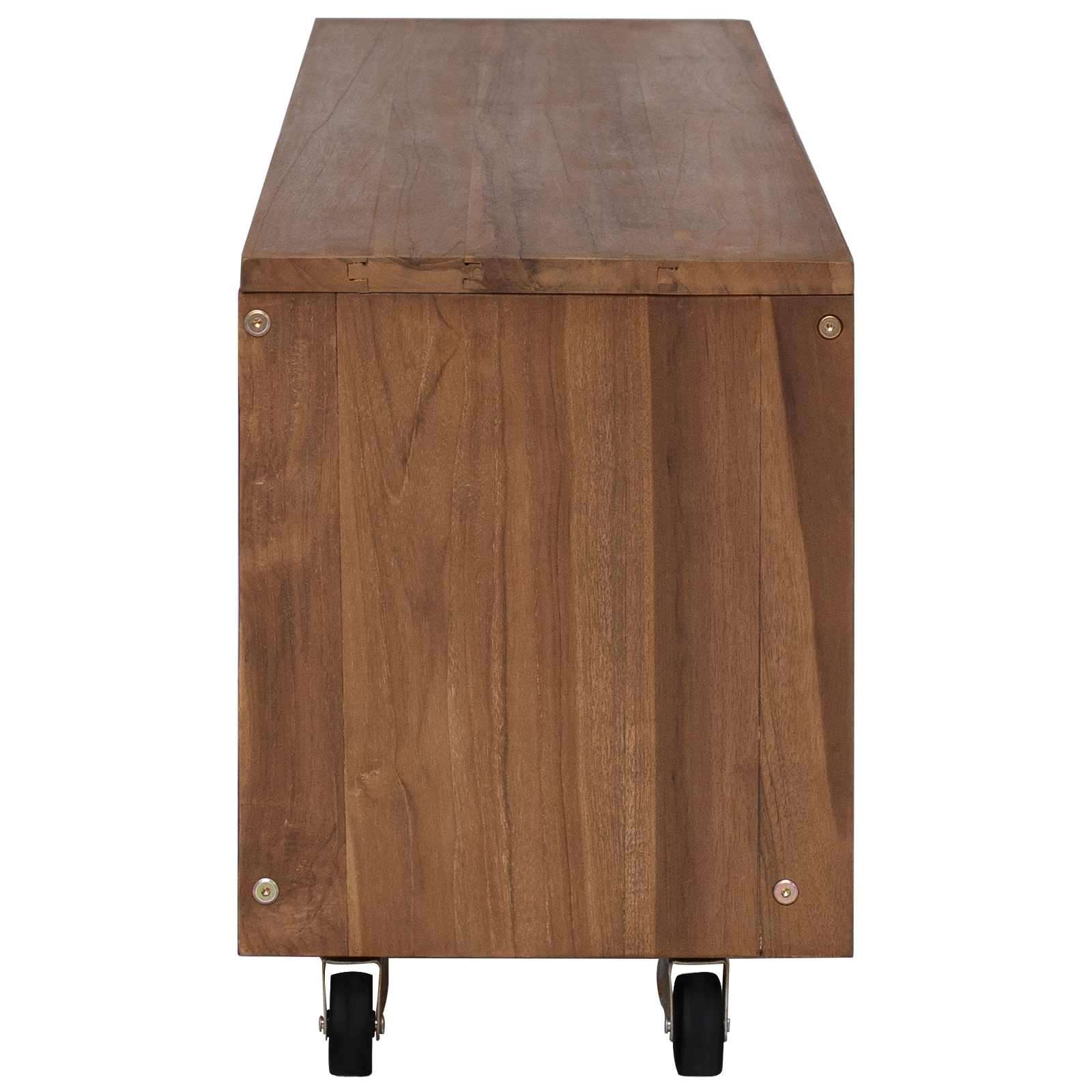 Tv-meubel 110 x 30 x 40 cm Naturel Massief Teakhout