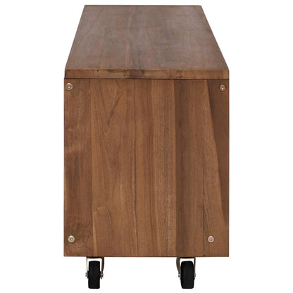 Tv-meubel 110 x 30 x 40 cm Naturel Massief Teakhout