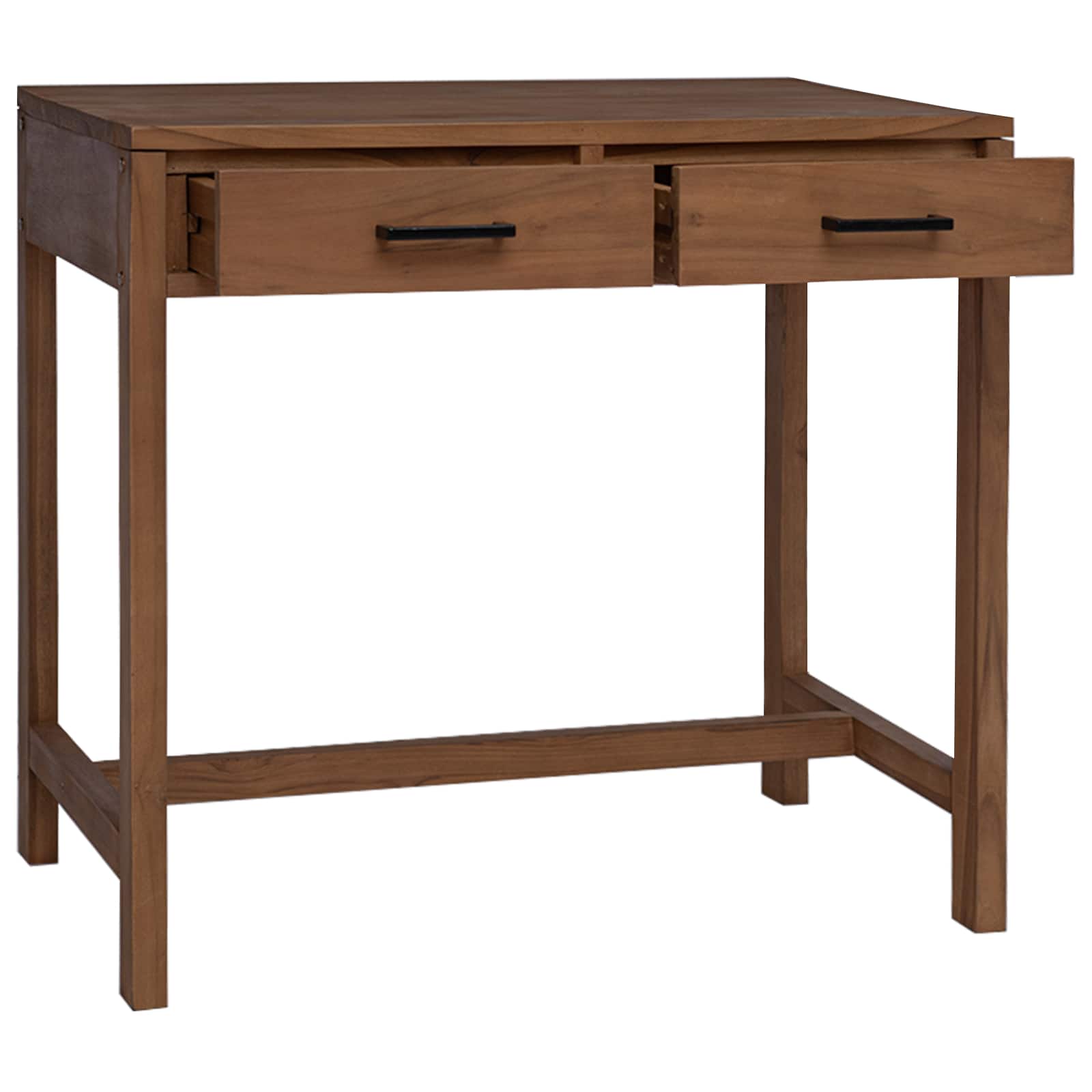 Bureau met lades Naturel Massief Teakhout 80 x 50 x 75 cm