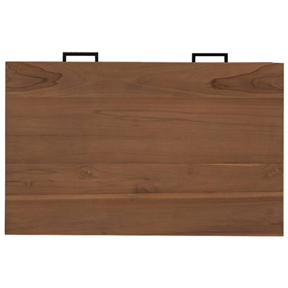Bureau met lades Naturel Massief Teakhout 80 x 50 x 75 cm