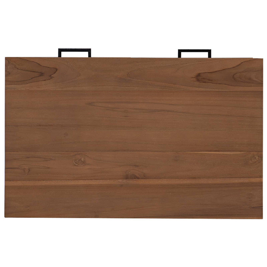 Bureau met lades Naturel Massief Teakhout 80 x 50 x 75 cm