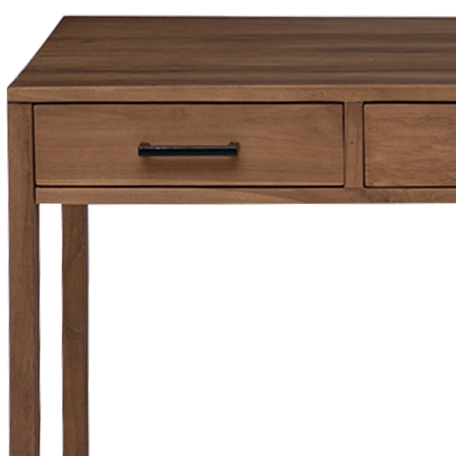 Bureau met lades Naturel Massief Teakhout 110 x 50 x 75 cm