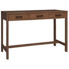Bureau met lades 110x50x75 cm massief teakhout