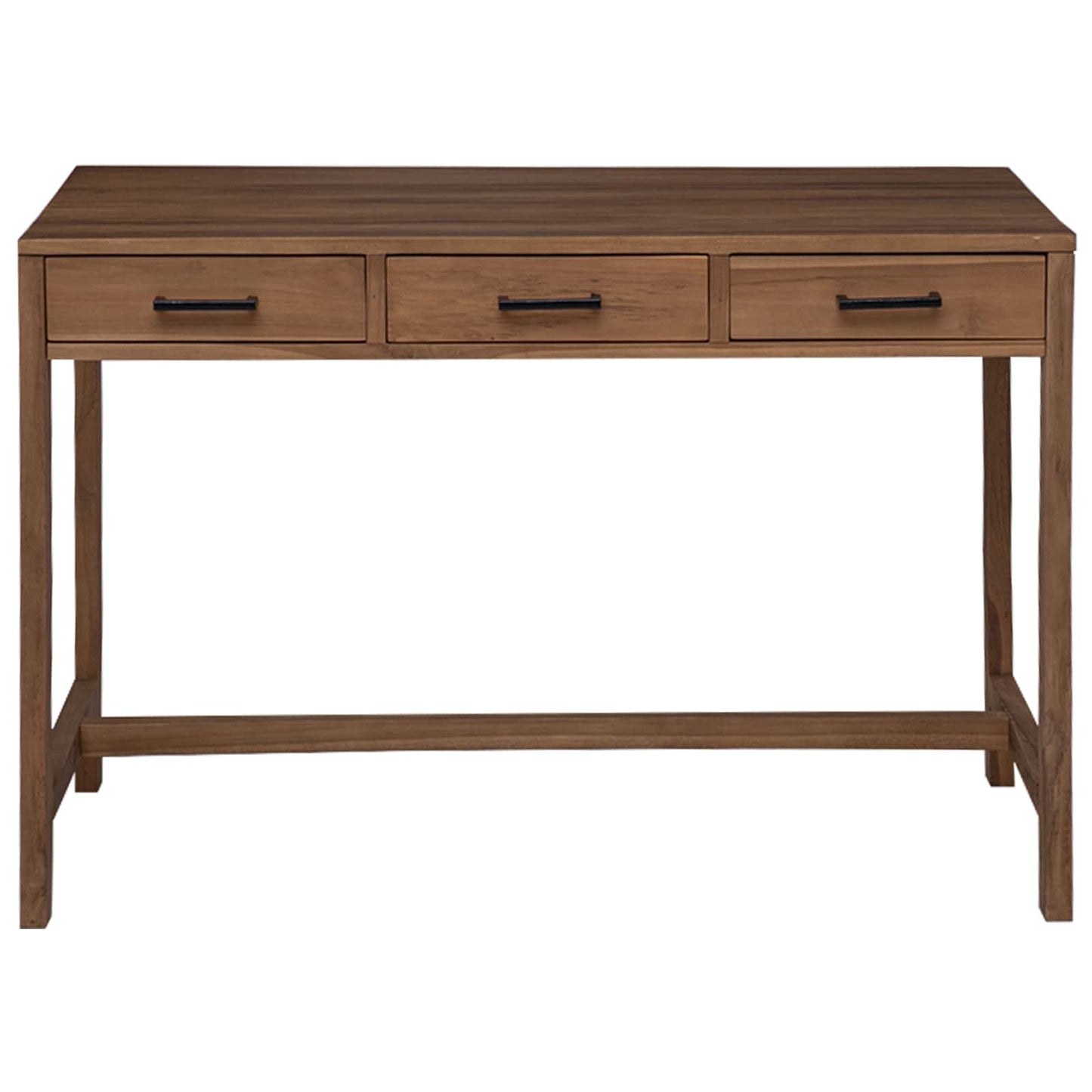 Bureau met lades Naturel Massief Teakhout 110 x 50 x 75 cm
