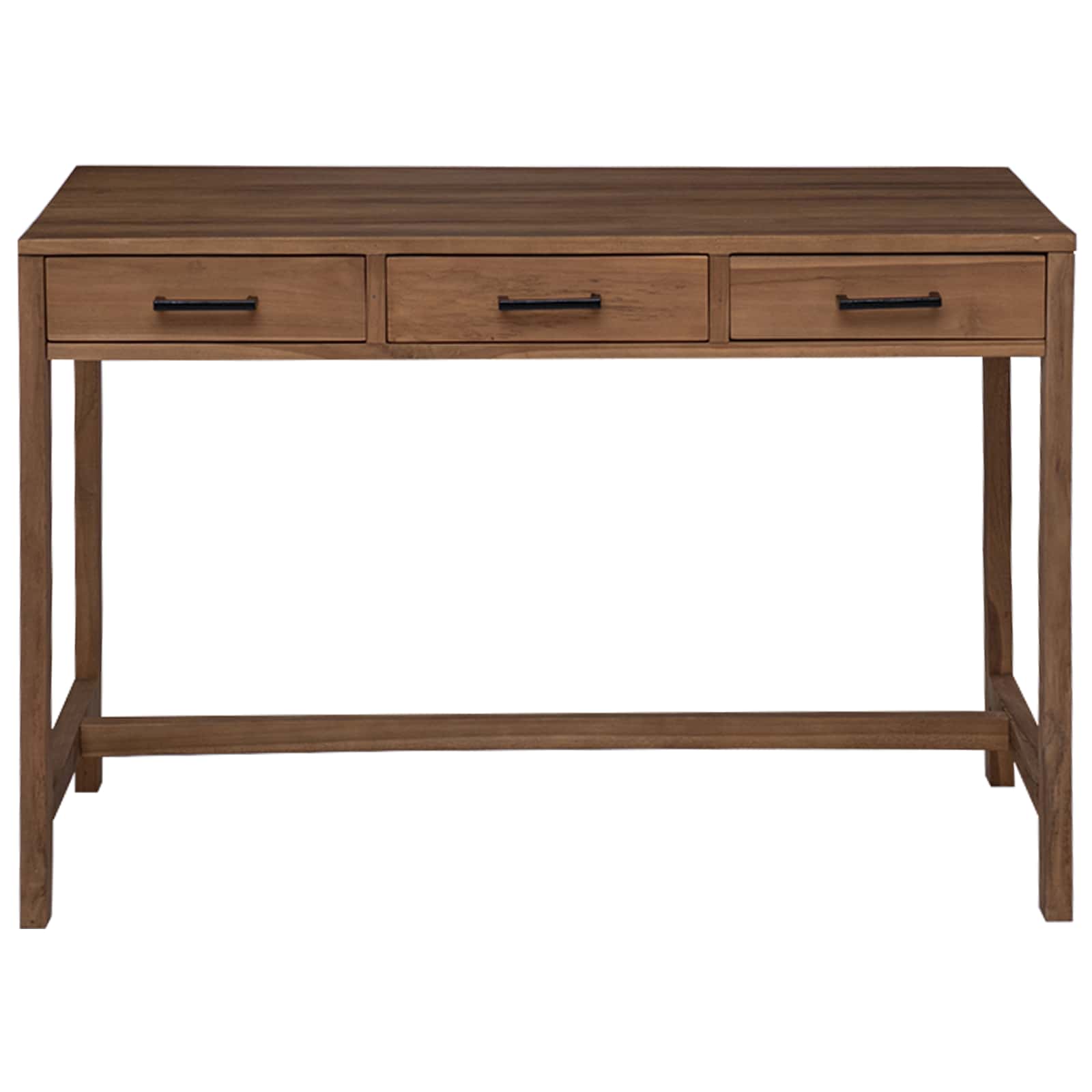 Bureau met lades Naturel Massief Teakhout 110 x 50 x 75 cm