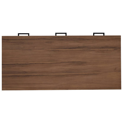 Bureau met lades Naturel Massief Teakhout 110 x 50 x 75 cm