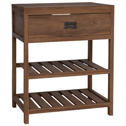 Badkamerkast Naturel 60 x 45 x 75 cm Massief Teakhout