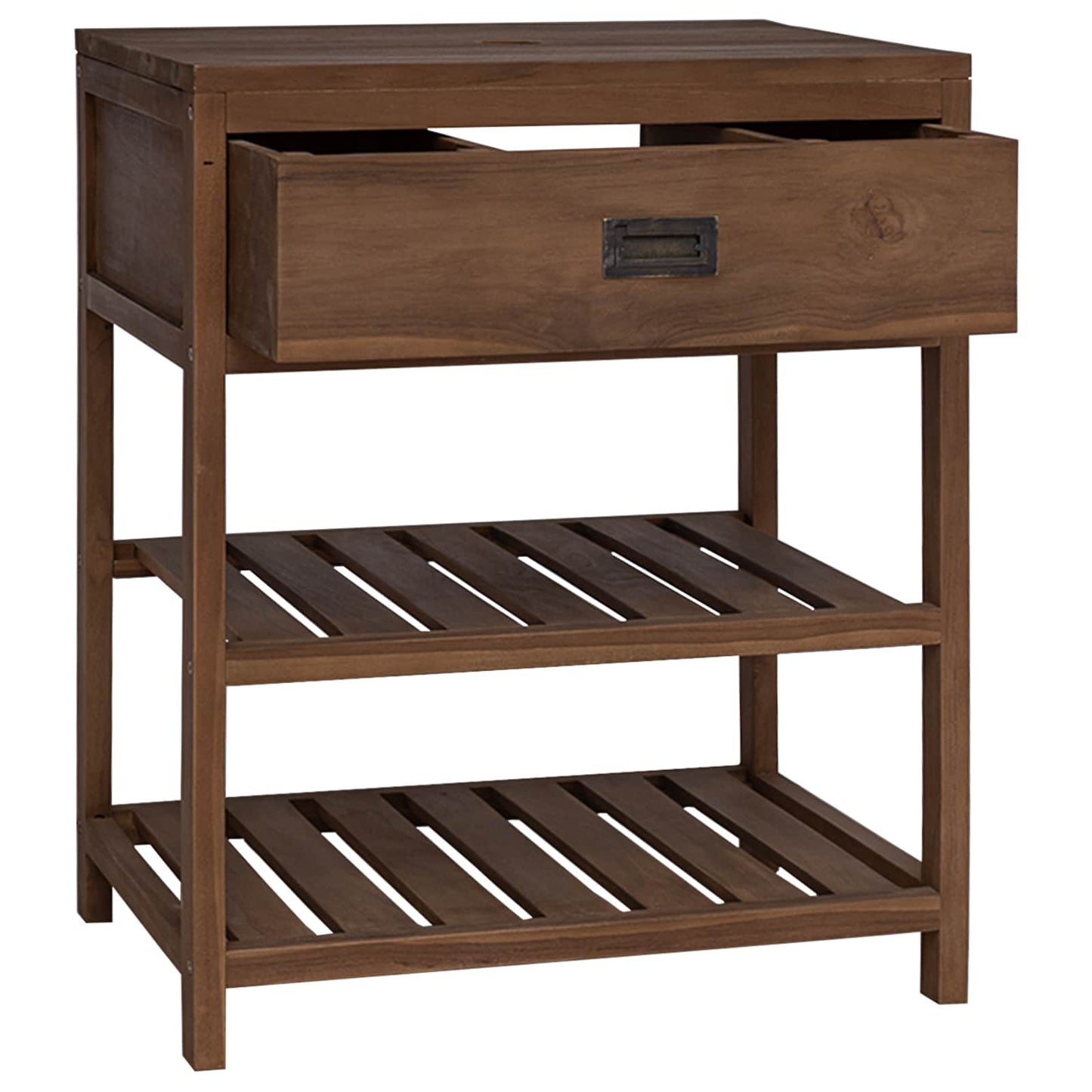 Badkamerkast Naturel 60 x 45 x 75 cm Massief Teakhout