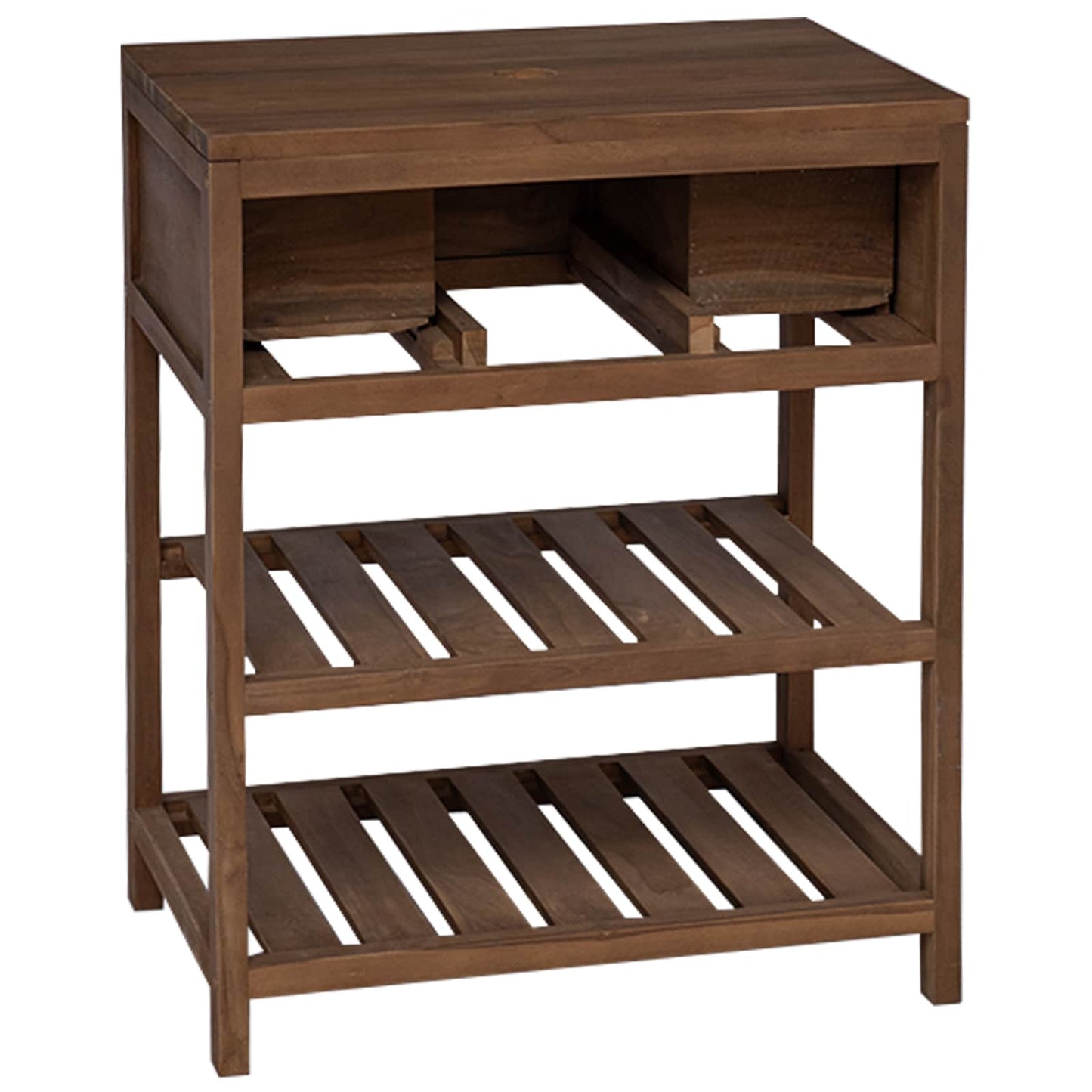 Badkamerkast Naturel 60 x 45 x 75 cm Massief Teakhout