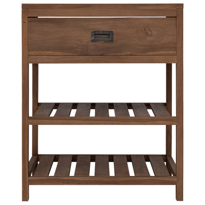 Badkamerkast Naturel 60 x 45 x 75 cm Massief Teakhout