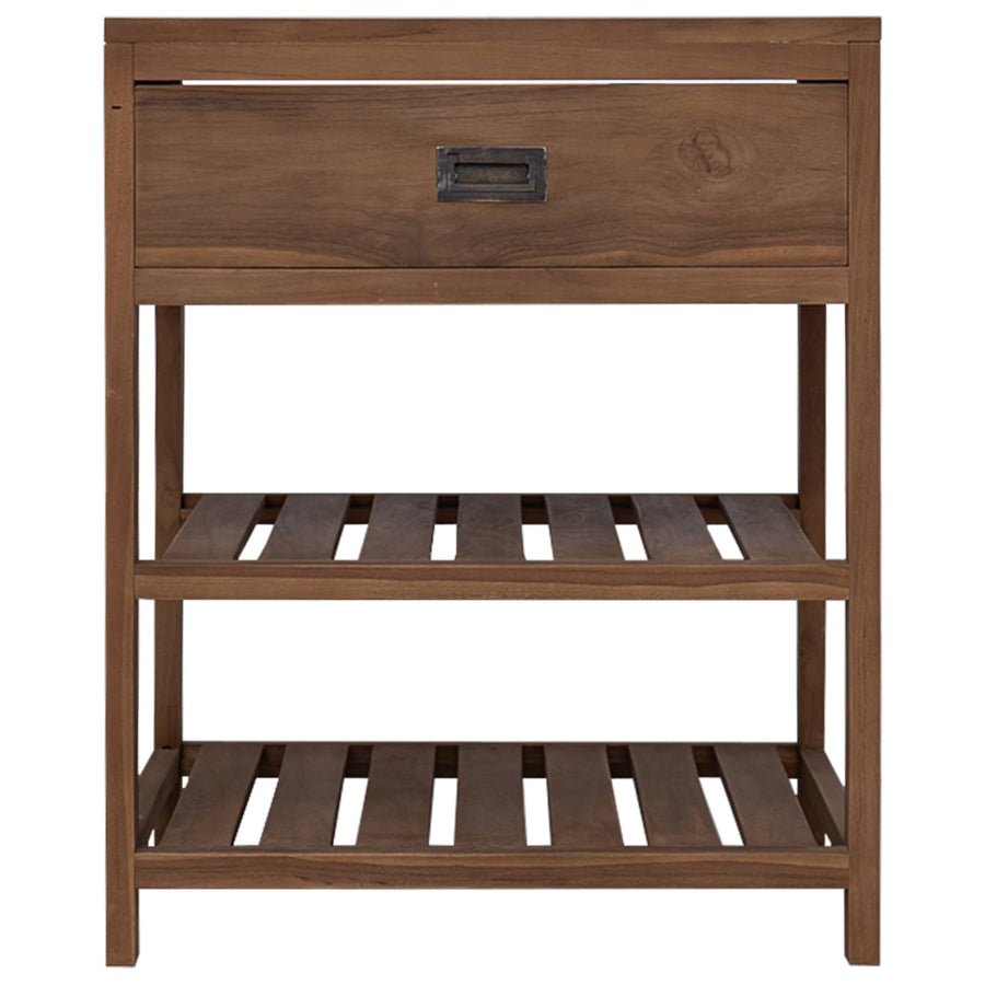 Badkamerkast Naturel 60 x 45 x 75 cm Massief Teakhout