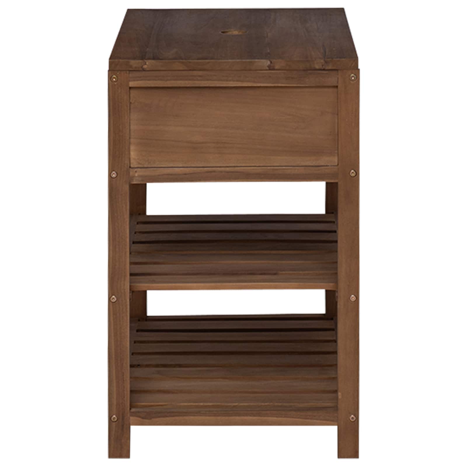 Badkamerkast Naturel 60 x 45 x 75 cm Massief Teakhout