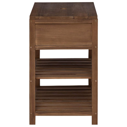 Badkamerkast Naturel 60 x 45 x 75 cm Massief Teakhout