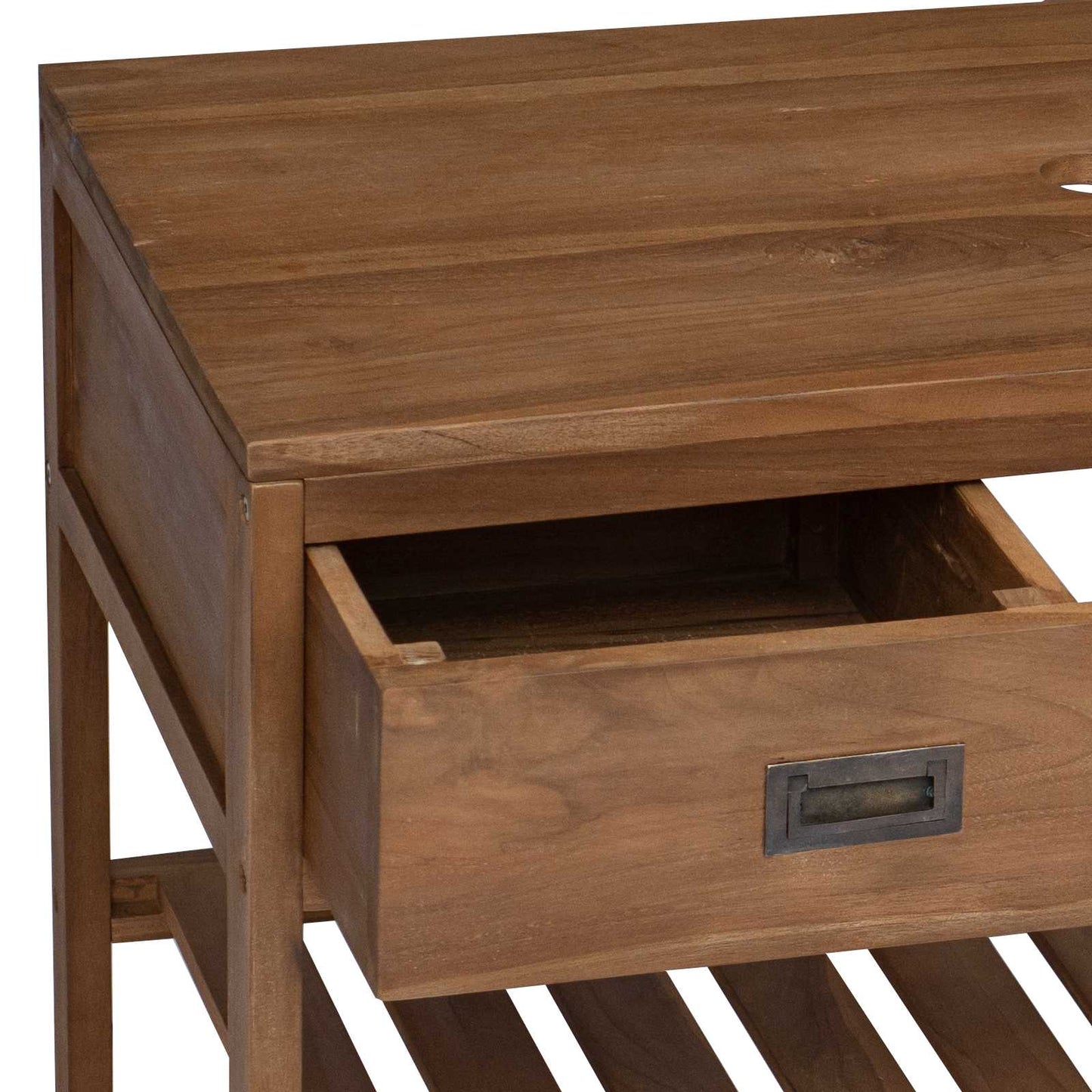 Badkamerkast Naturel 90 x 45 x 75 cm Massief Teakhout