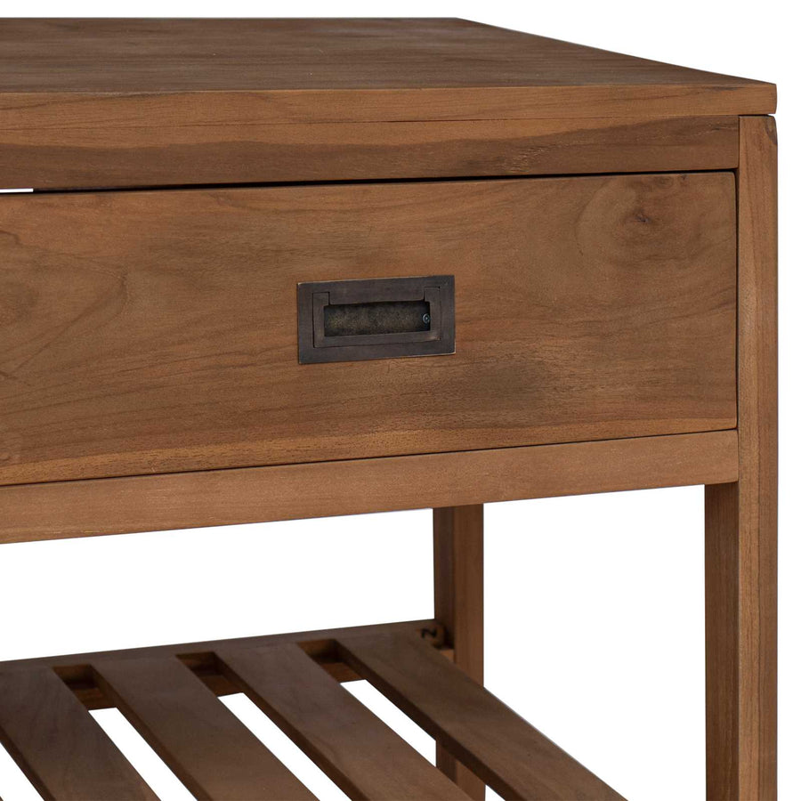 Badkamerkast Naturel 90 x 45 x 75 cm Massief Teakhout