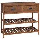 Badkamerkast 90x45x75 cm massief teakhout naturel