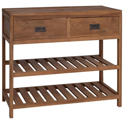 Badkamerkast Naturel 90 x 45 x 75 cm Massief Teakhout