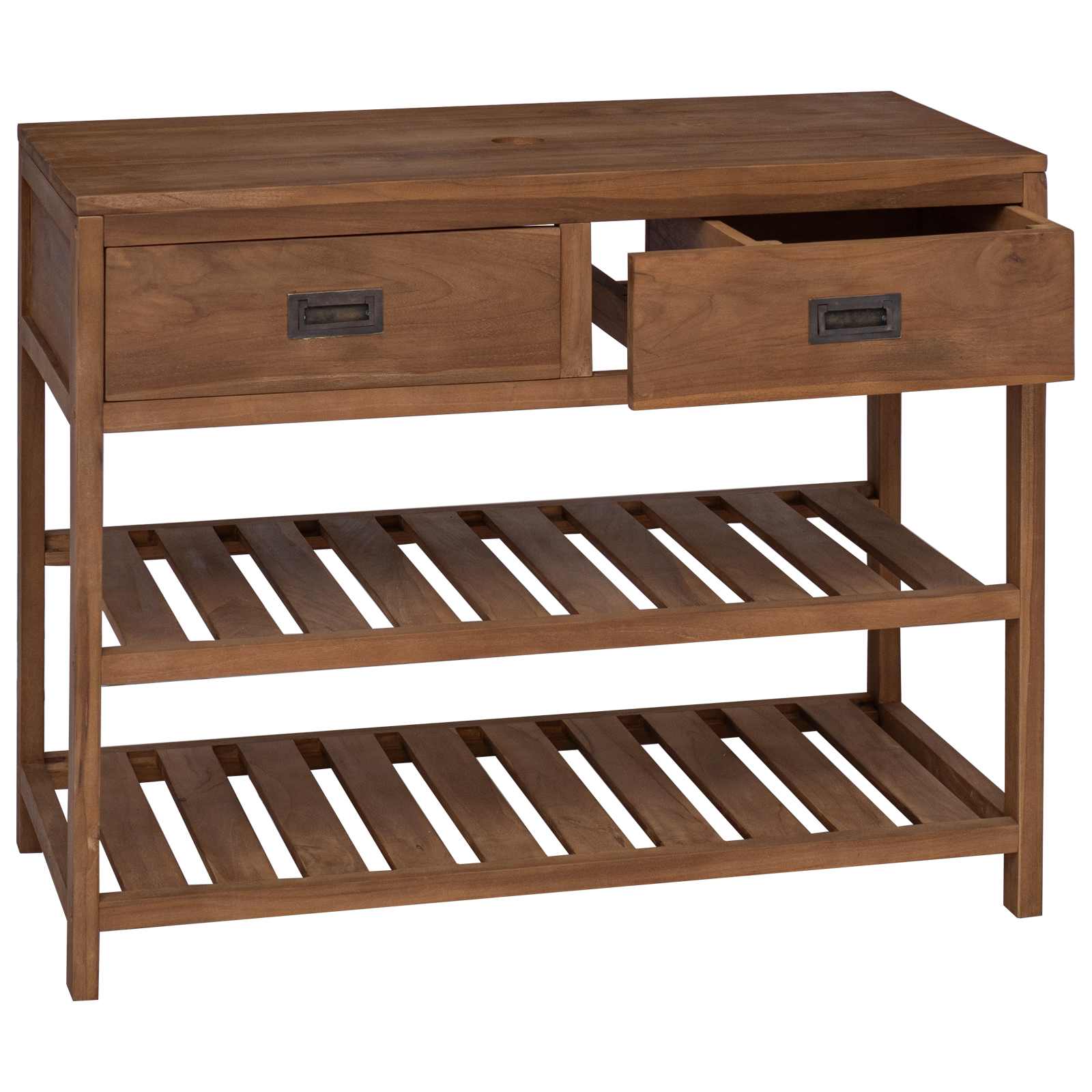 Badkamerkast Naturel 90 x 45 x 75 cm Massief Teakhout