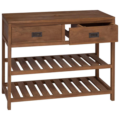 Badkamerkast Naturel 90 x 45 x 75 cm Massief Teakhout