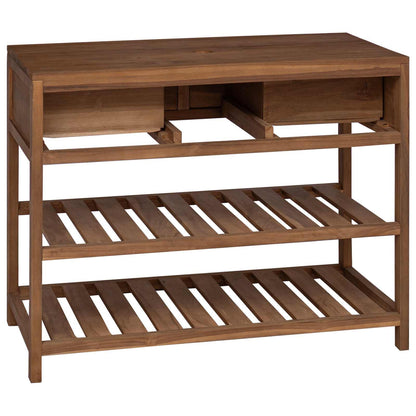 Badkamerkast Naturel 90 x 45 x 75 cm Massief Teakhout