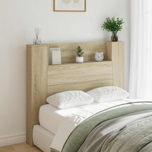 Hoofdbord Kast met LED met plank Sonoma 120 x 16,5 x 103,5 cm