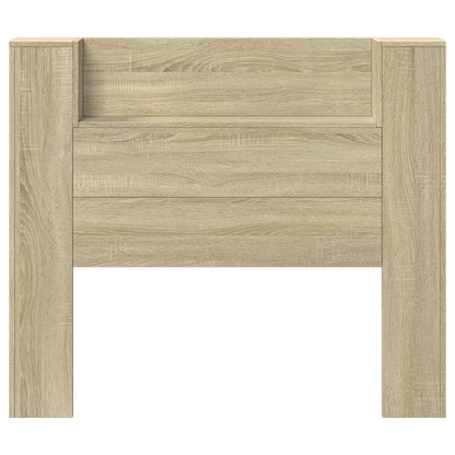 Hoofdbord Kast met LED met plank Sonoma 120 x 16,5 x 103,5 cm
