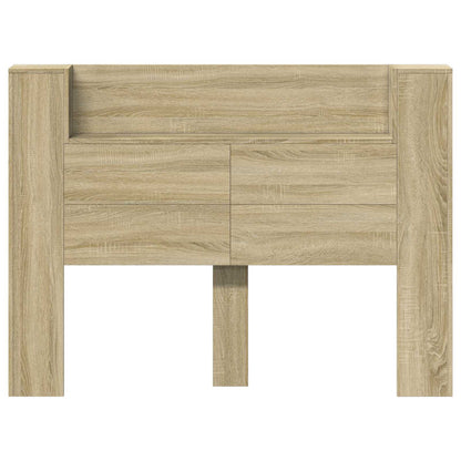 Hoofdbord Kast met LED met plank Sonoma 140 x 16,5 x 103,5 cm