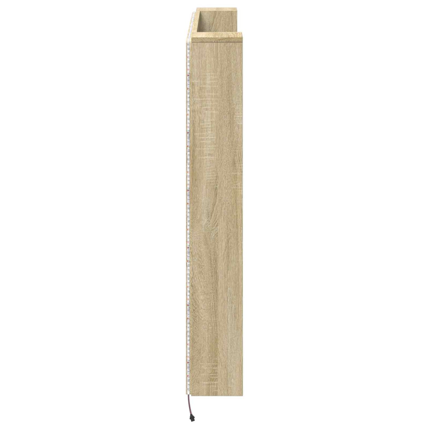 Hoofdbord Kast met LED met plank Sonoma 140 x 16,5 x 103,5 cm
